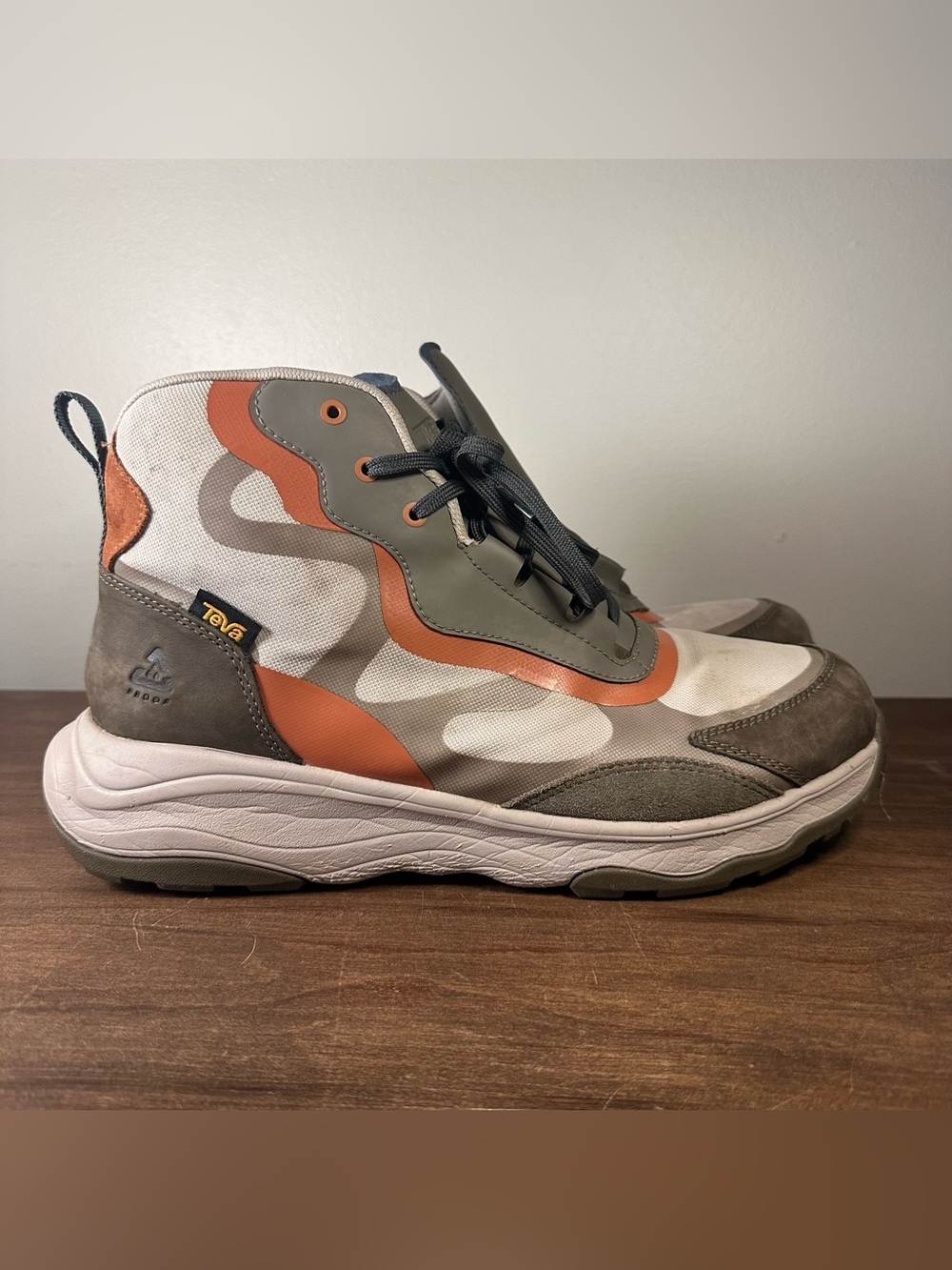 Teva Geotrecca RP Hiking Boots Men’s 12 Chateau Gray Orange Waterproof